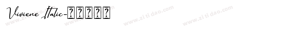 Viviene Italic字体转换